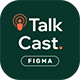 TalkCast - Podcast Website Figma Template - ThemeForest Item for Sale